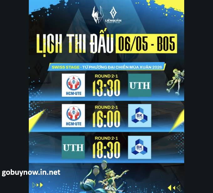 TRỰC TIẾP SWISS STAGE TỨ PHƯƠNG ĐẠI CHIẾN NGÀY 06/05/2026 1 Screenshot 2026 05 06 114715